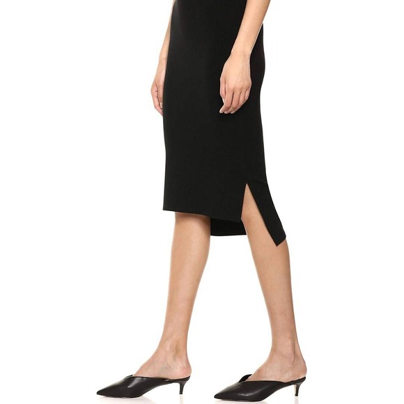 The Drop Women's Amelia Square-Neck Strappy Bodycon Midi Tank Dress-Black-Small - Picture 3 of 5